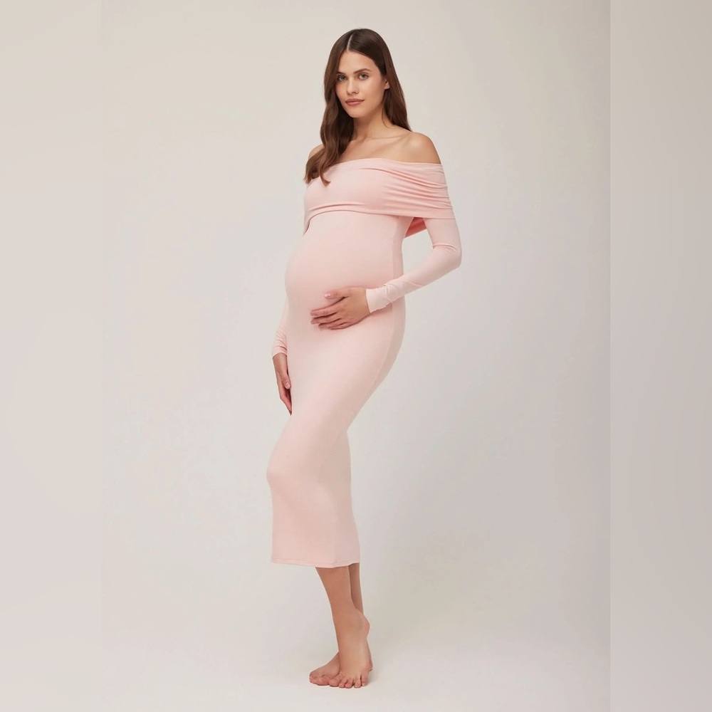 Bumpsuit The Alison Maternity Dress in Size XS Dusty Pink
